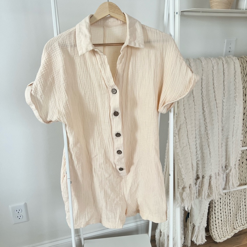 Light Peach Romper